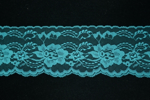 4 Inch Flat Lace, Jade (10 yards) MADE IN USA